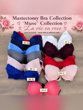 -Special Price - Lot Of 13x Mastectomy Bra, New, Different Size.